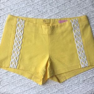 Yellow Lilly Pulitzer shorts